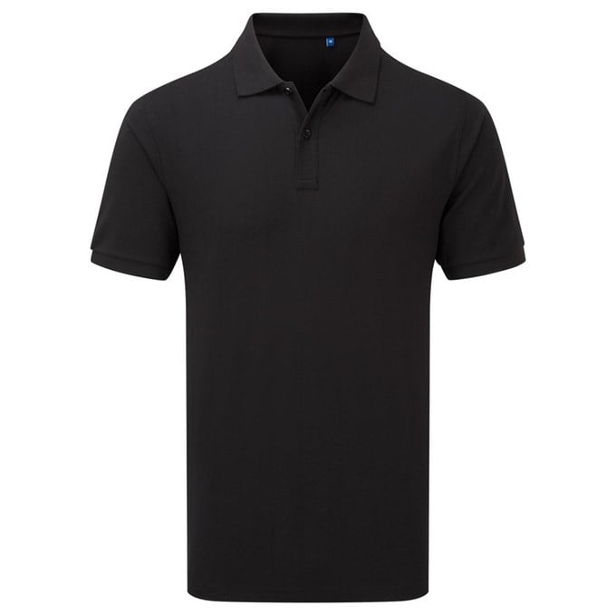 Unisex short sleeve polo shirt, powered by HeiQ Viroblock PR995 Black