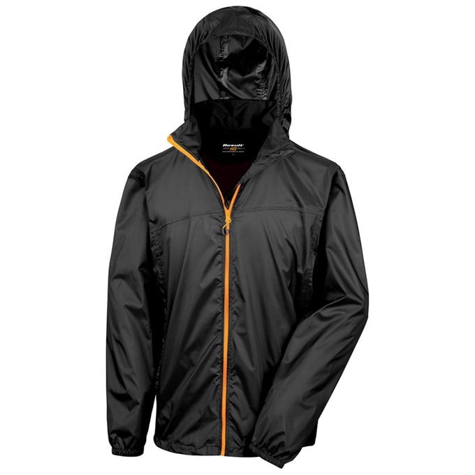 Urban HDi quest HydraDri 3000 jacket in stow bag Black / Orange