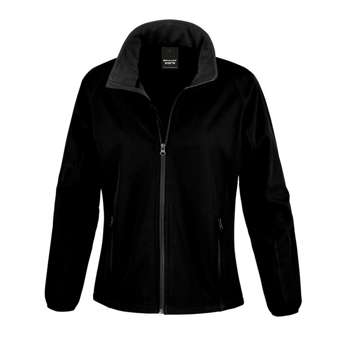 Women's printable softshell jacket Black / Black