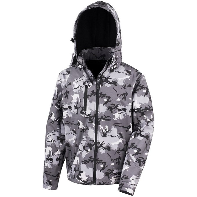 Result Core Adult's Camo TX Performance Hooded Softshell R235X