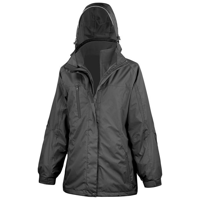 Women's 3-in-1 journey jacket with softshell inner Black / Black