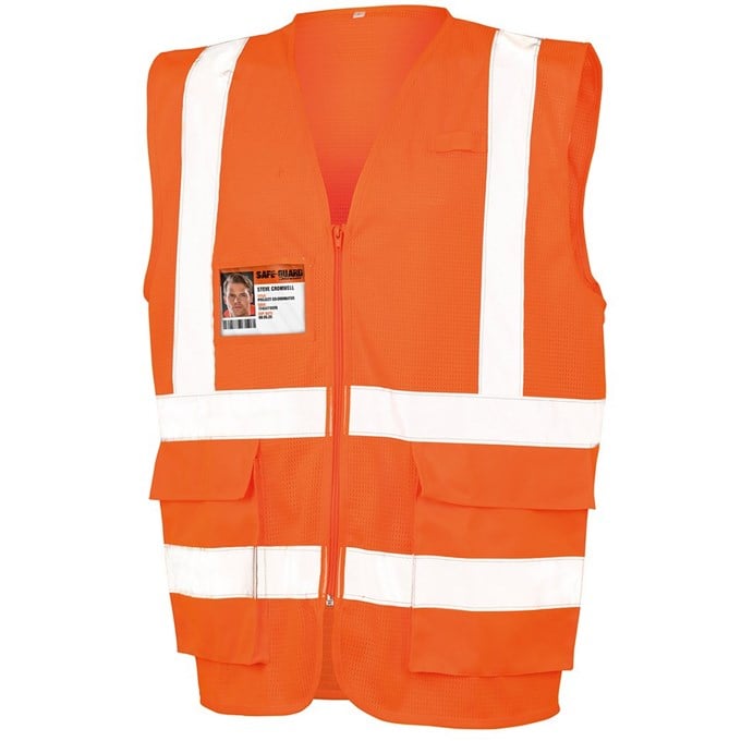 Executive cool mesh safety vest R479X Fluorescent Orange