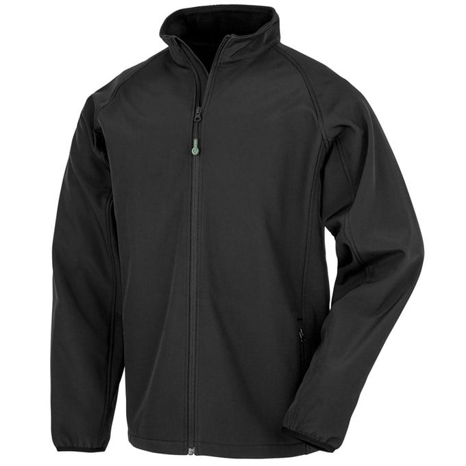 Men's recycled 2-layer printable softshell jacket R901M Black