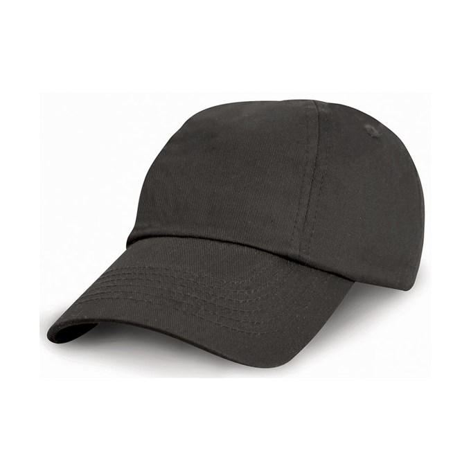 Junior low-profile cotton cap Black