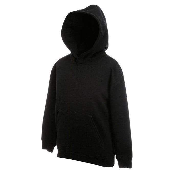 Premium 70/30 kids hooded sweatshirt Black