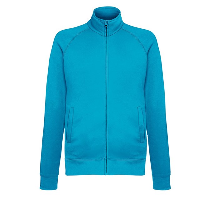 Lightweight sweatshirt jacket Azure Blue