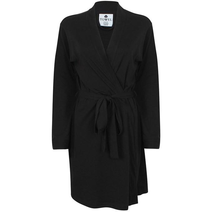 Women's wrap robe TC050BLACL Black