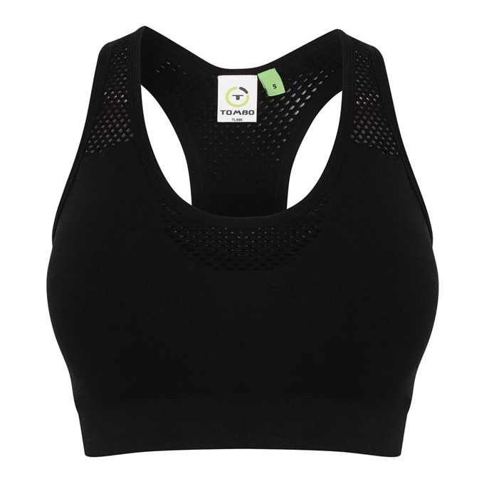 Women's seamless sports bra TL696BLACL Black