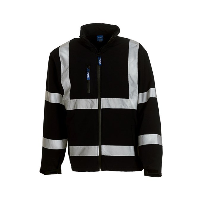 Hi-vis softshell jacket (HVK09) Black