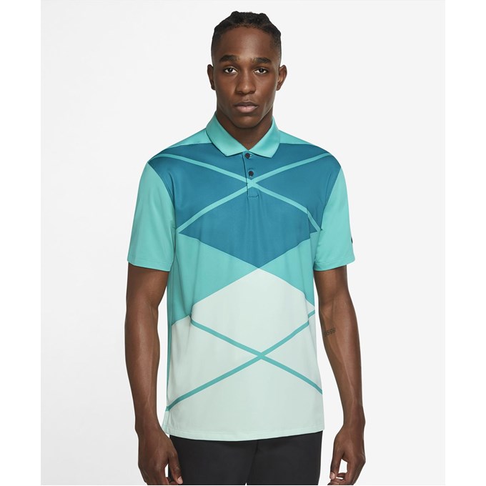 Nike Men's Vapor argyle print golf polo shirt NK338