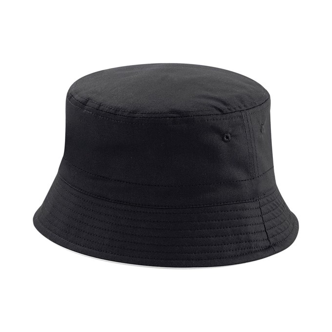 Beechfield Adult's Fully Reversible Bucket Hat -Black/Light Grey