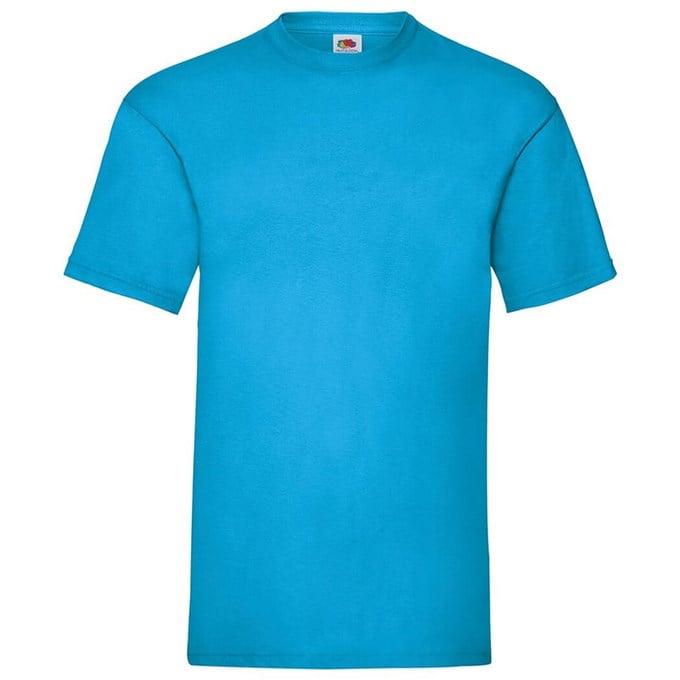 Fruit of the Loom Unisex 100% Cotton Valueweight T-shirt -Azure Blue
