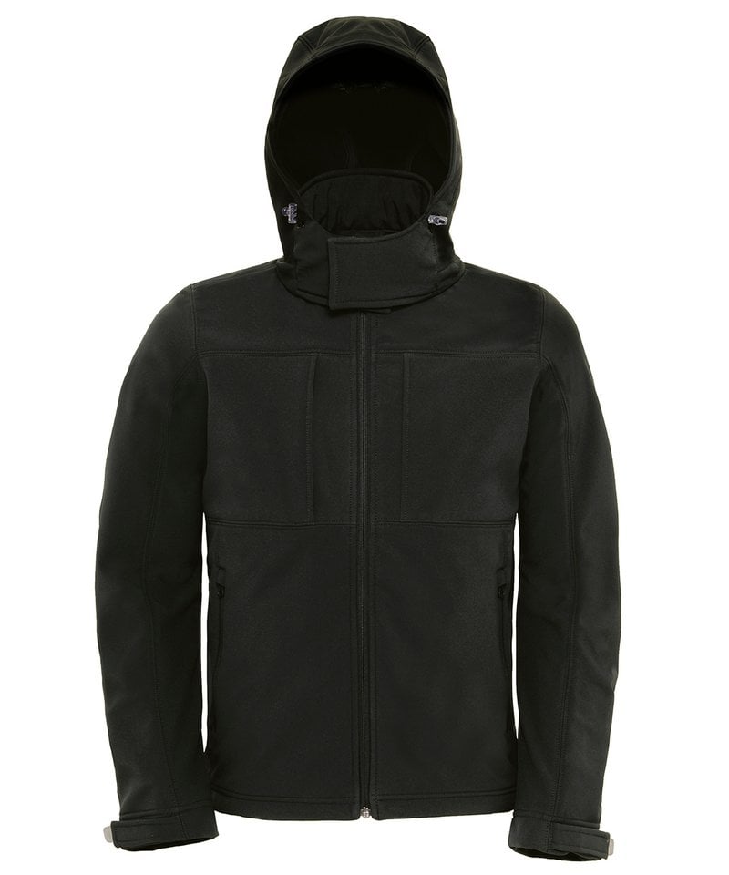 B&C Collection Men's Hooded Softshell Jacket BA630