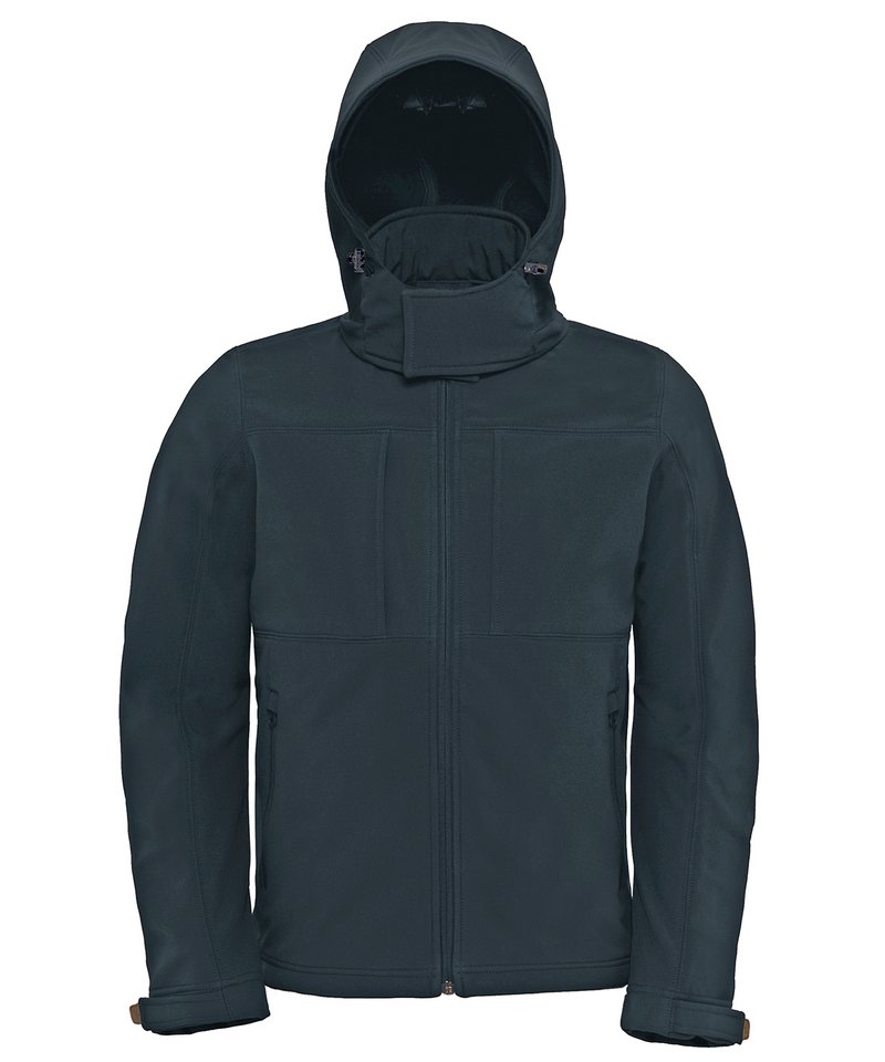 B&C Collection Men's Hooded Softshell Jacket BA630