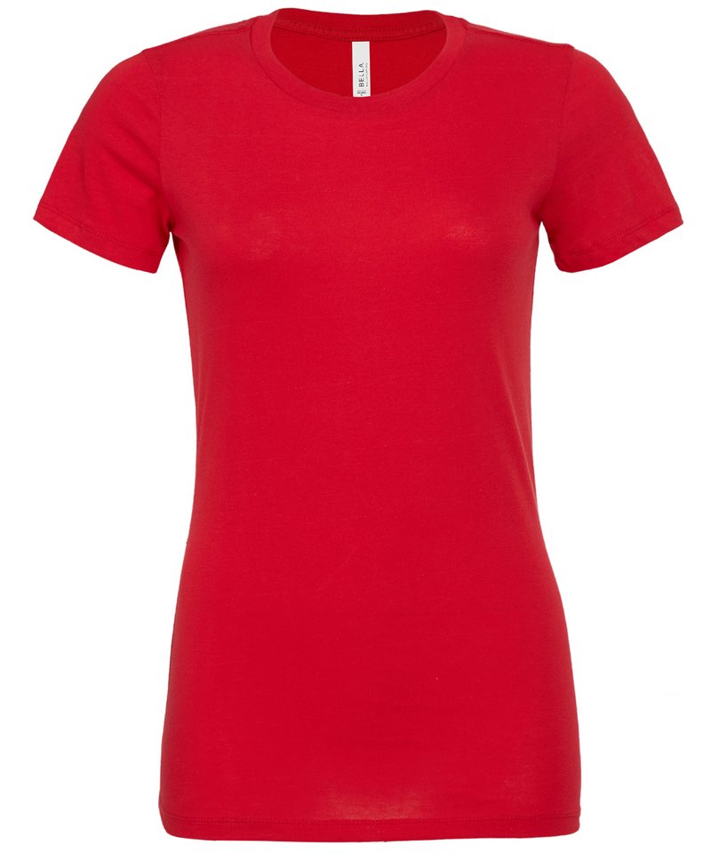 Bella Canvas Women's Relaxed Jersey Short Sleeve Tee BE046 Red XL