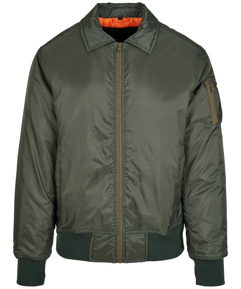 Build Your Brand Collar bomber jacket BY157