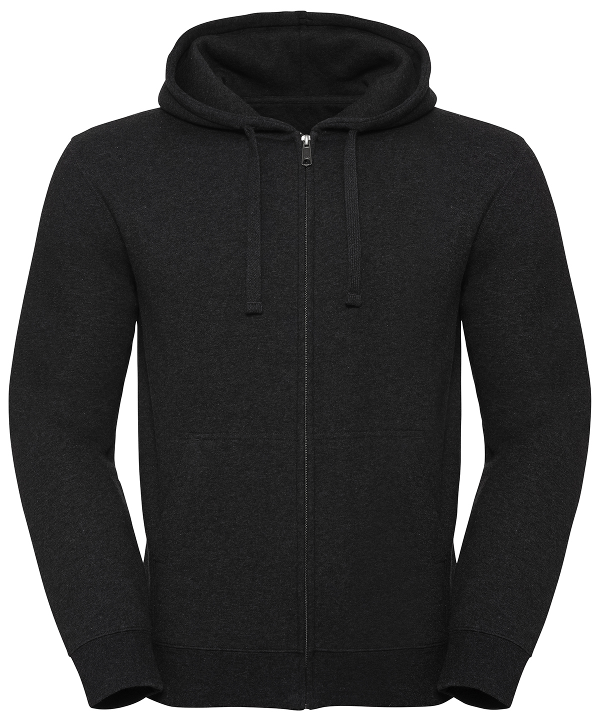 Russell Men's Authentic Melange Zipped Hood Sweatshirt