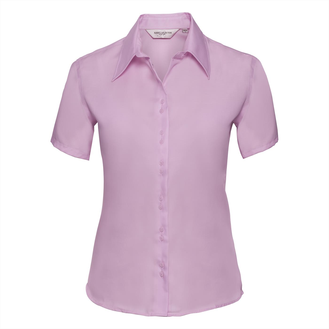 Russell Collection Women's Ultimate Non-Iron Short Sleeve Shirt J957F
