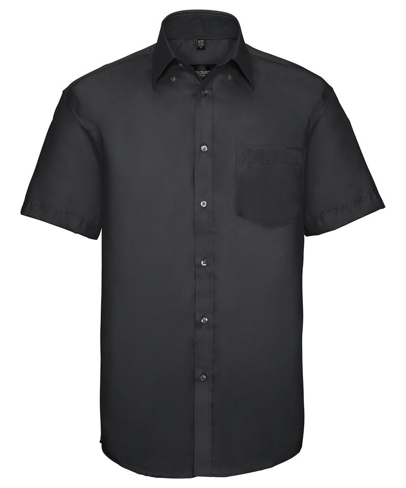 Russell Collection Men's Ultimate Non-Iron Short Sleeve Shirt J957M
