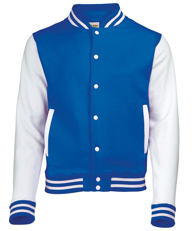 AWDis Just Hoods Adult's Contrast Sleeve Varsity Jacket