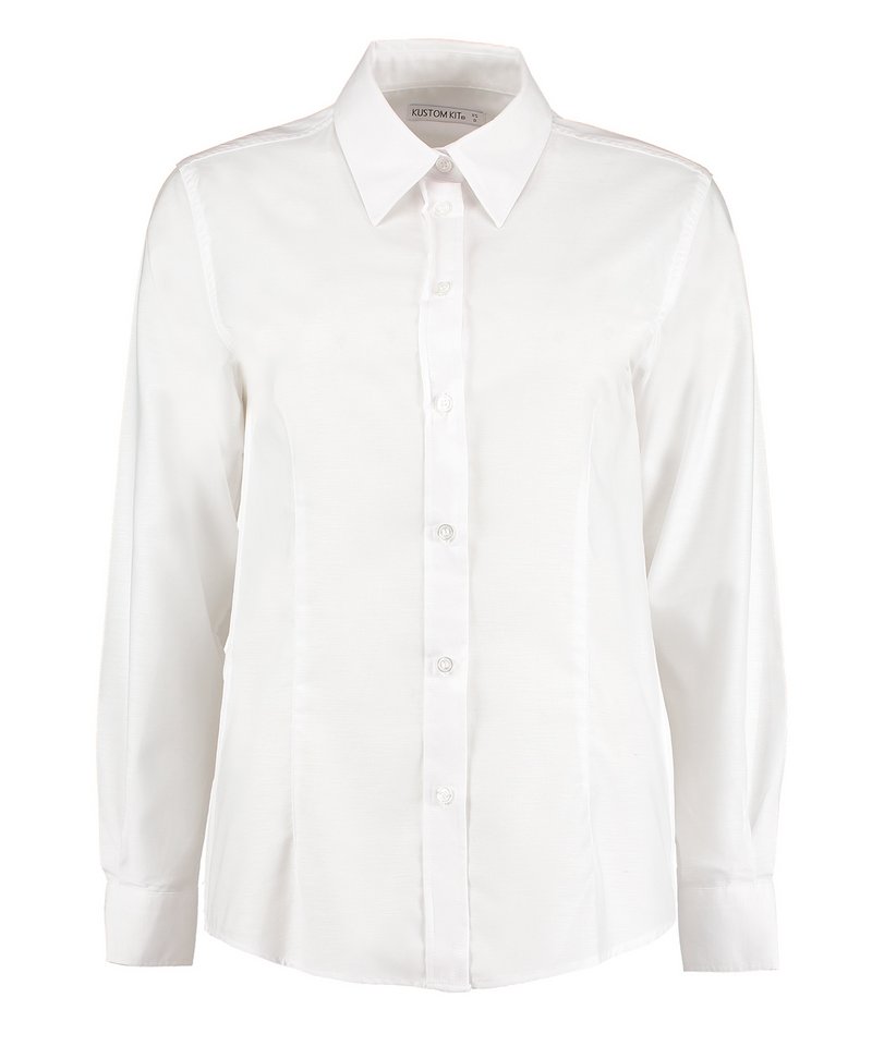 Kustom Kit Women's workplace Oxford long sleeved blouse