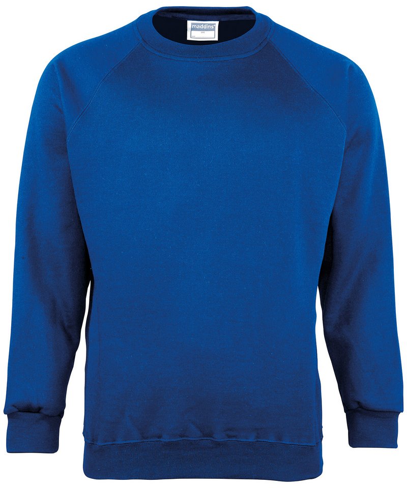 Maddins Men's Coloursure Raglan Sweatshirt MD01M