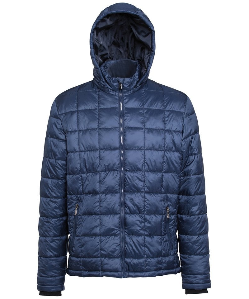 2786 Men's Box Hooded Quilted Jacket